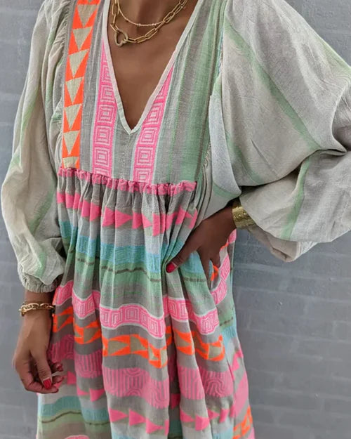 Cassandra - Long Sleeve Midi Dress